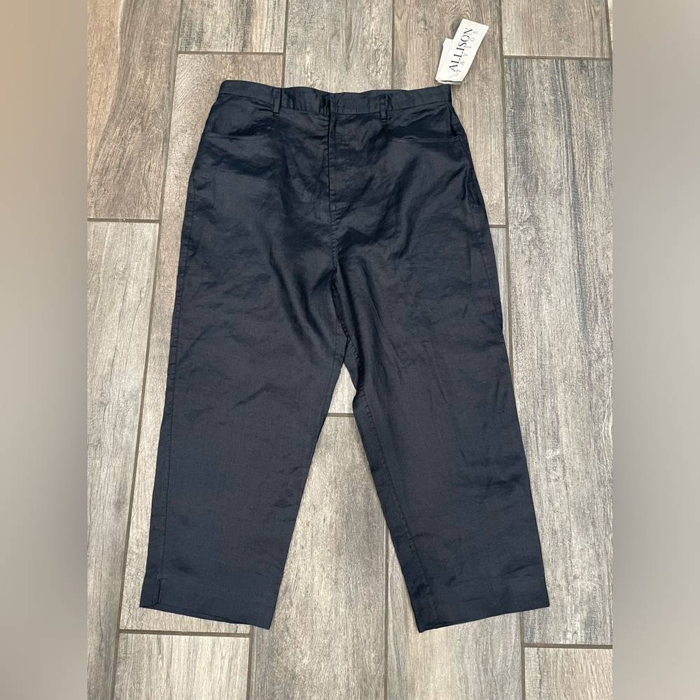 Allison Taylor Dark Linen Pants